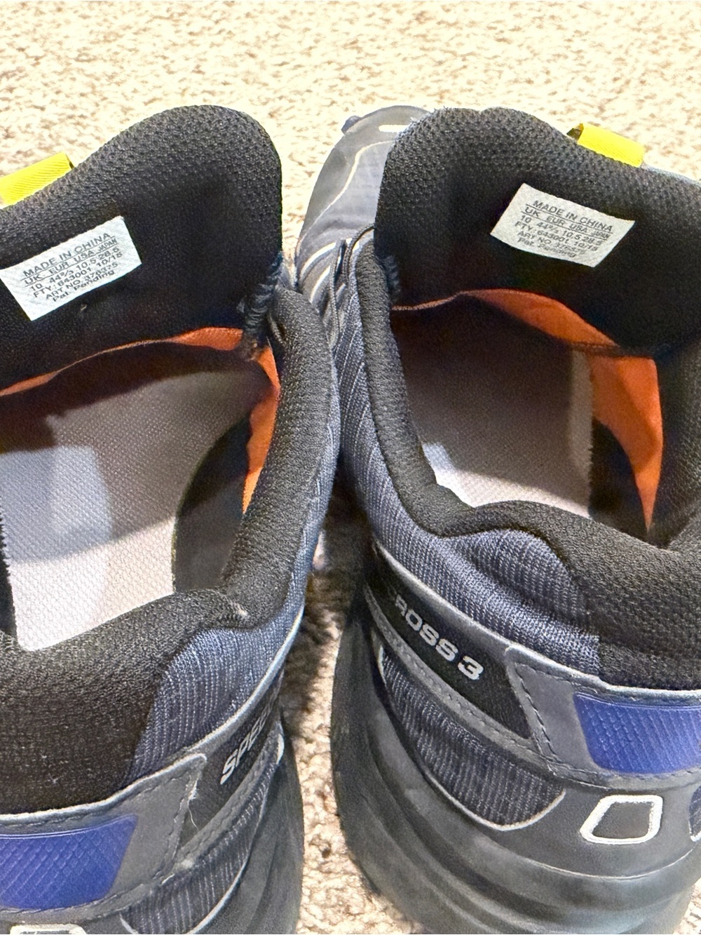 Salomon Men's Navy Blue and Black Speedcross Trail Running Shoes - Picture 3 of 8